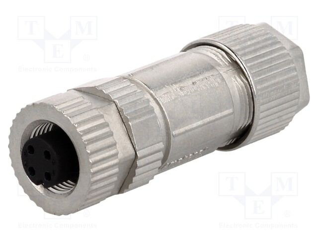 Plug; M12; PIN: 4; female; A code-DeviceNet / CANopen; for cable
