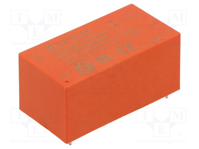 Converter: AC/DC; 15W; 90÷264VAC; Usup: 100÷370VDC; Uout: 24VDC