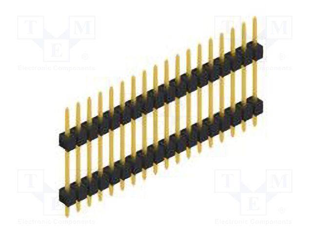 Connector: pin strips; pin header; male; PIN: 18; 2.54mm; THT; 1x18