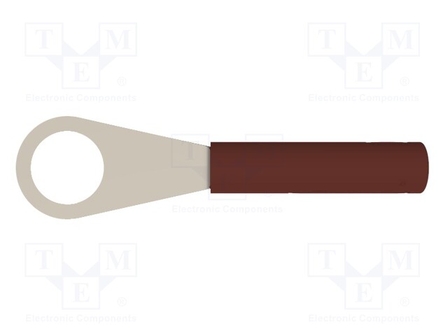 Plug; ring; 60VDC; 32A; brown; Plating: nickel plated; 3mΩ; 30VAC