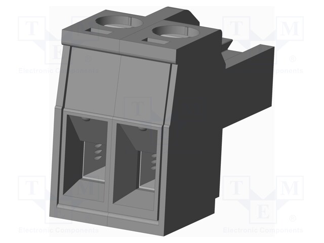 Connector: pluggable terminal block; plug; female; straight; grey