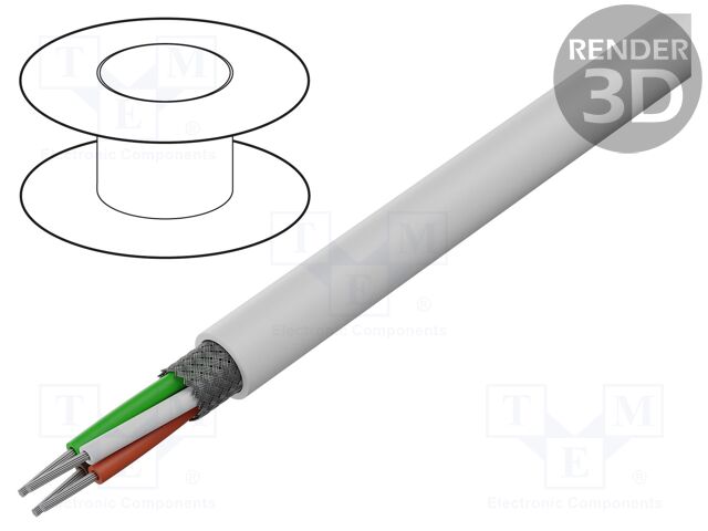 Wire; Alpha Essential High Low Temperature; 3x16AWG; stranded