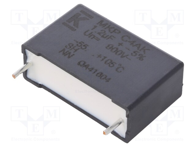 Capacitor: polypropylene; DC-Link; 1.2uF; ESR: 35mΩ; THT; ±5%