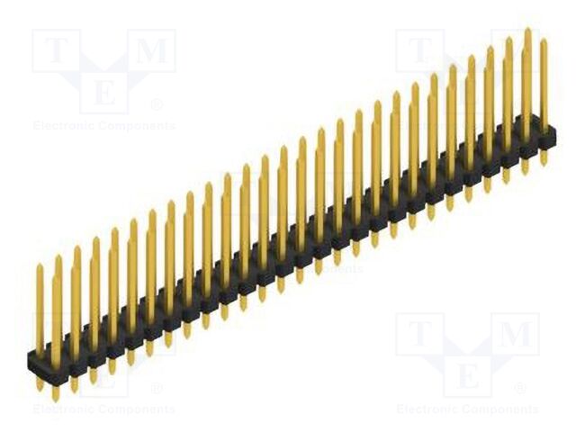 Connector: pin strips; pin header; male; PIN: 54; 2.54mm; THT; 2x27