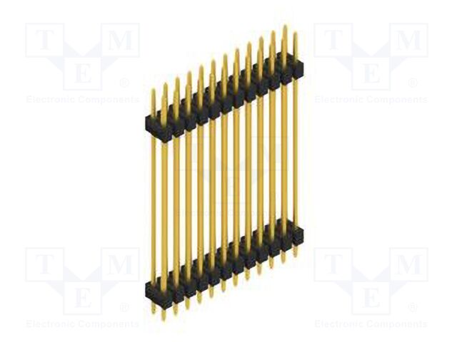 Connector: pin strips; pin header; male; PIN: 24; 2.54mm; THT; 2x12