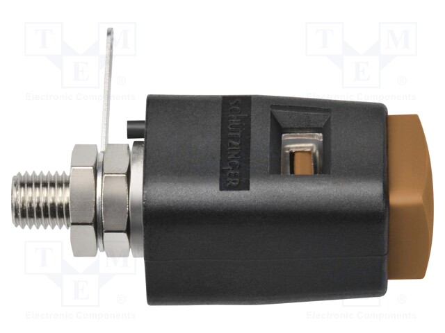 Laboratory clamp; brown; 70VDC; 16A; Contacts: nickel; -25÷90°C