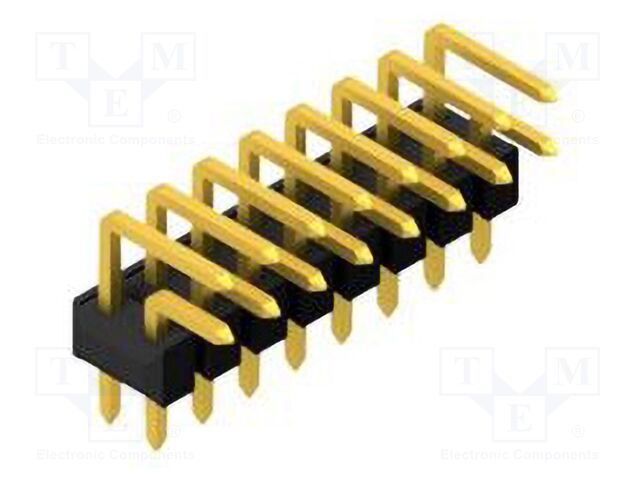 Connector: pin strips; pin header; male; PIN: 16; 2.54mm; THT; 2x8