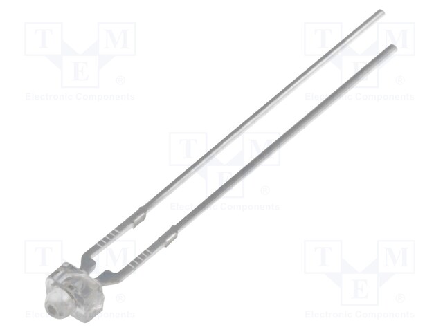 LED; 1.8mm; white warm; 2180÷3000mcd; 30°; 2.9÷3.6V; Front: convex