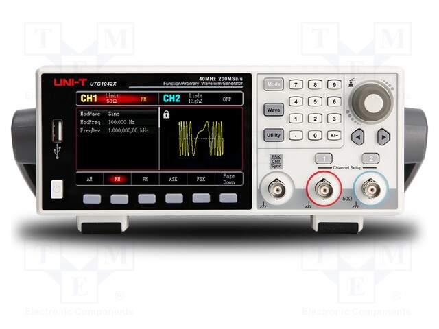 Generator: arbitrary, function; 20MHz; LCD TFT 4,3"; 480x272