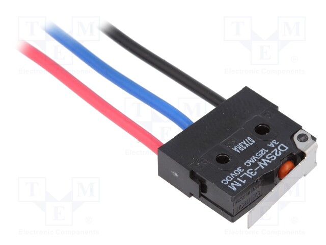 Microswitch SNAP ACTION; with lever; SPDT; 3A/125VAC; 3A/30VDC