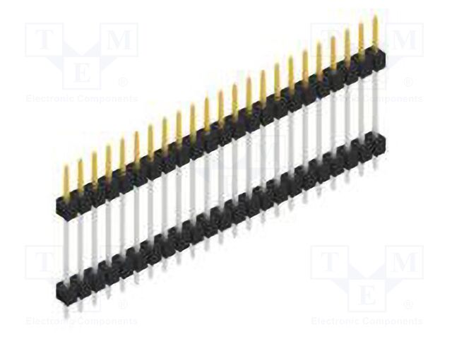 Connector: pin strips; pin header; male; PIN: 23; 2.54mm; THT; 1x23
