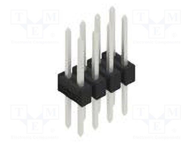 Connector: pin strips; pin header; male; PIN: 8; 2.54mm; THT; 2x4