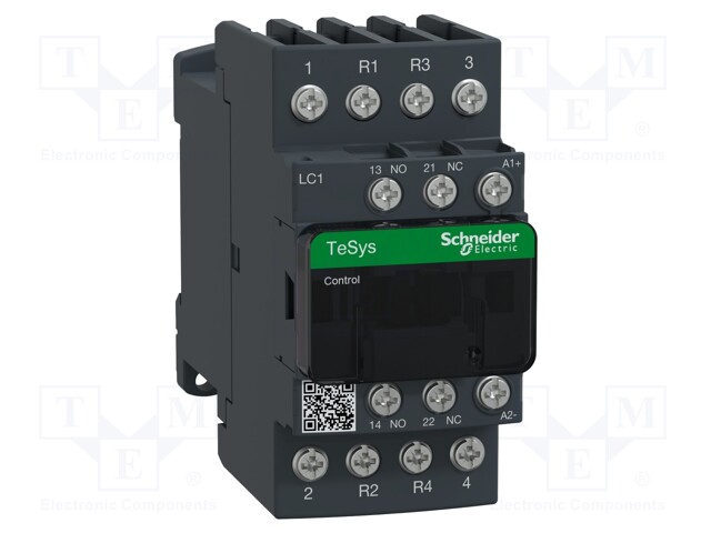 Contactor: 4-pole; NC x2 + NO x2; Auxiliary contacts: NC + NO