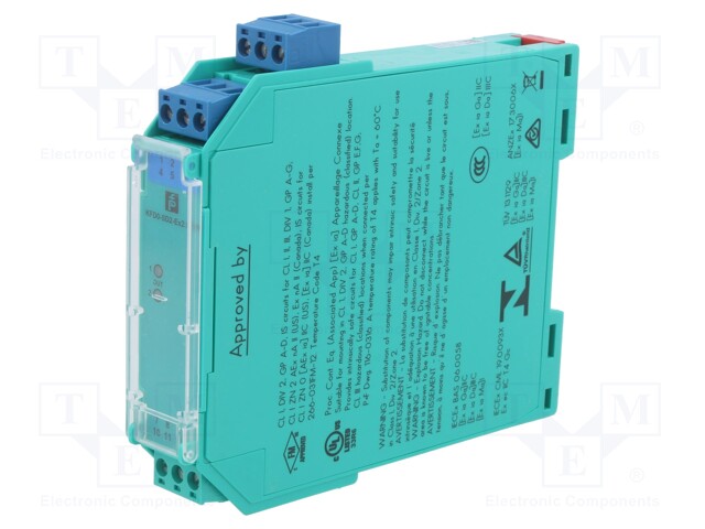 Converter: separator-valve controller; for DIN rail mounting