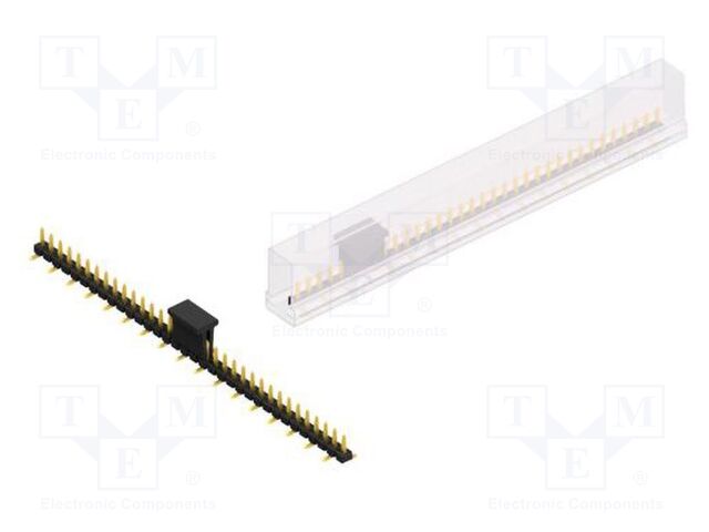 Connector: pin strips; pin header; male; PIN: 34; 2.54mm; SMT; 1x34