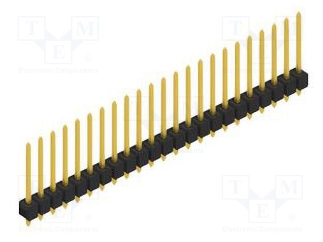 Connector: pin strips; pin header; male; PIN: 23; 2.54mm; THT; 1x23