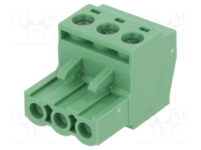 Pluggable terminal block; 5mm; ways: 3; straight; plug; female