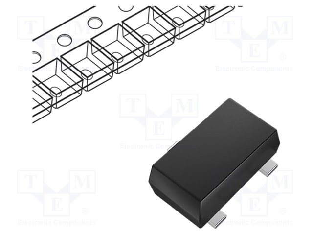 Transistor: P-MOSFET; unipolar; -20V; -0.1A; Idm: -400mA; 0.15W