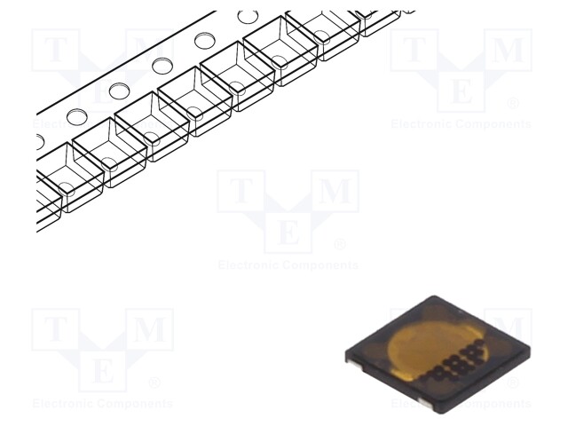 Microswitch TACT; SPST; Pos: 2; 0.02A/15VDC; SMT; 0.35mm; OFF-(ON)