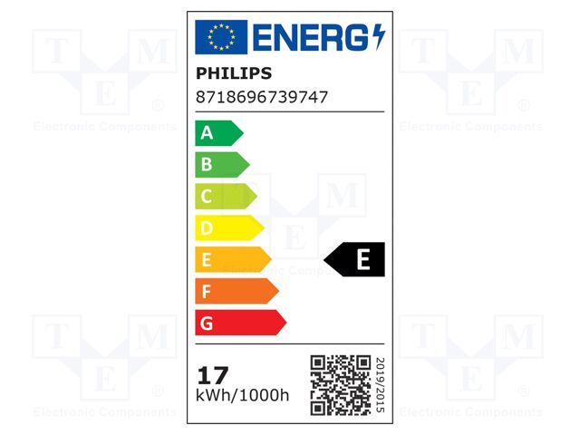 LED lamp; neutral white; 2G11; 53/77VAC; 2100lm; 16.5W; 4000K