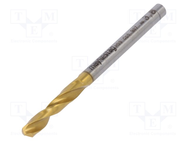 Drill bit; for metal; Ø: 3.8mm; L: 55mm; HSS-CO; film,separately