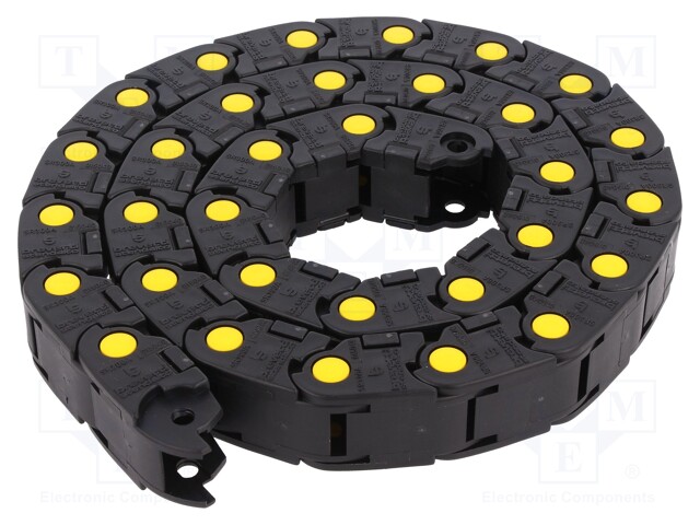 Cable chain; MEDIUM; Bend.rad: 120mm; L: 990mm; Int.height: 18mm