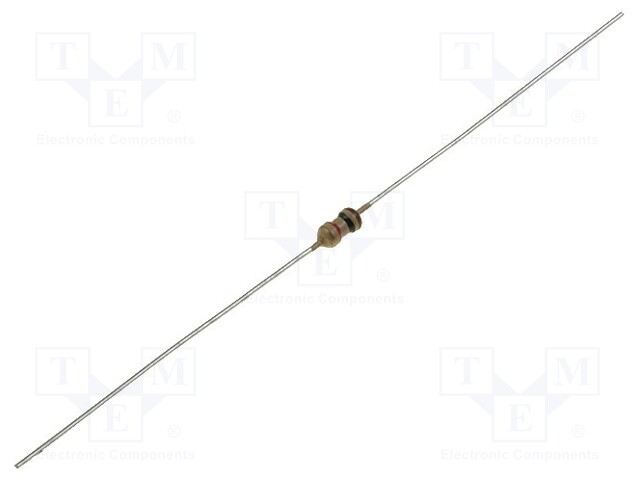 Resistor: carbon film; THT; 51kΩ; 250mW; ±5%; Ø1.8x3.2mm; axial