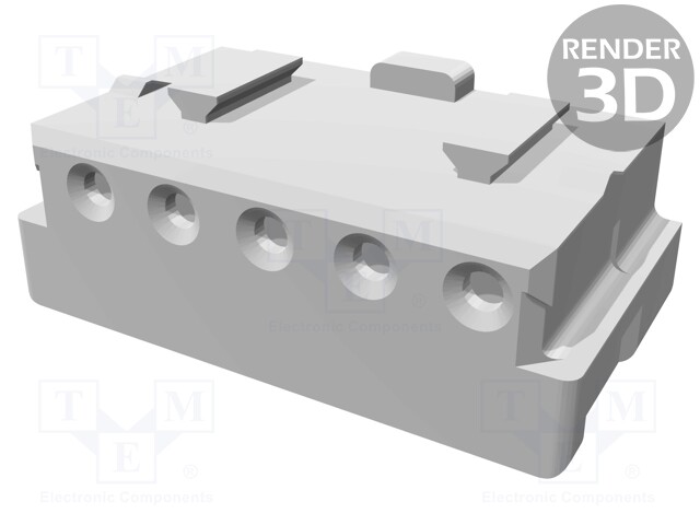 Connector: wire-board; plug; female; w/o contacts; PIN: 5; 2mm