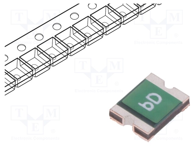 Fuse: PTC polymer; 100mA; Imax: 10A; Case: 1210; 0ZCH