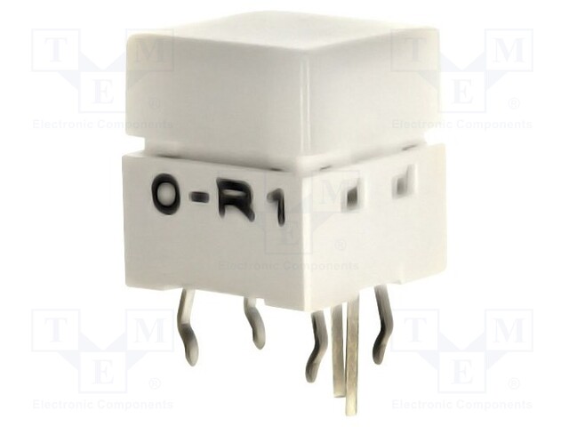 Switch: keypad; Pos: 2; SPST-NO; 0.05A/24VDC; white; Illumin: LED