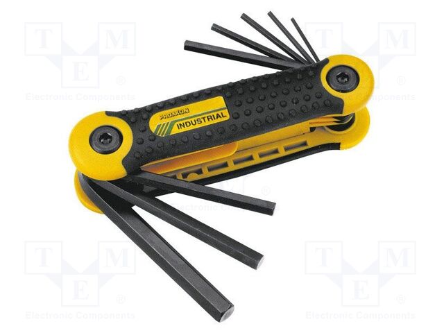 Wrenches set; hex key; Chrom-vanadium steel; 8pcs.