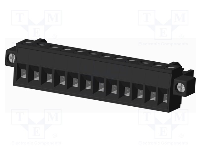 Connector: pluggable terminal block; plug; female; straight; 300V