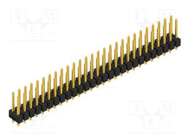 Connector: pin strips; pin header; male; PIN: 54; 2.54mm; THT; 2x27