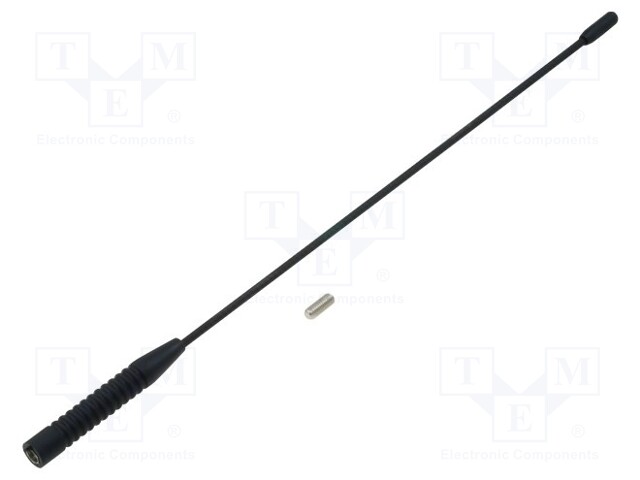 Antenna mast; 0.35m; M6; inside; Renault; Colour: black