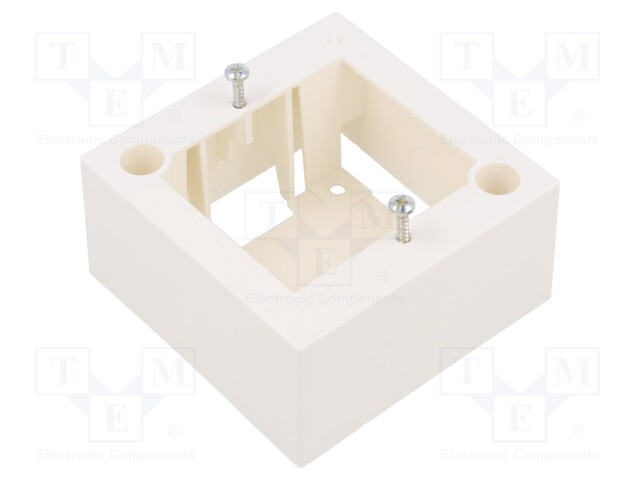 Enclosure: junction box; Colour: light grey; wall mount; Y: 81mm