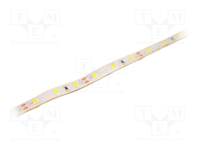 LED tape; white warm; LED/m: 60; SMD; 3528; 12V; W: 10mm; 120°; D: 5mm