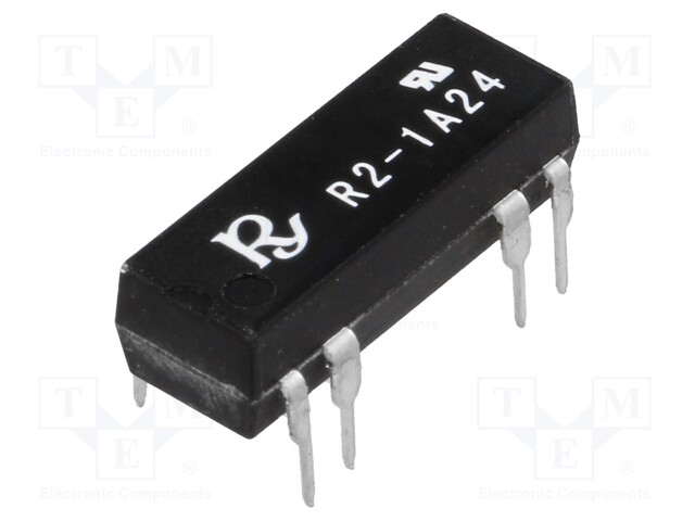 Relay: reed; SPST-NO; Ucoil: 24VDC; 1A; max.250VDC; 10VA; 268mW; PCB