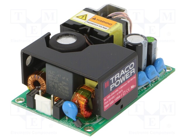 Power supply: switched-mode; 100W; 120÷370VDC; 85÷264VAC; OUT: 1