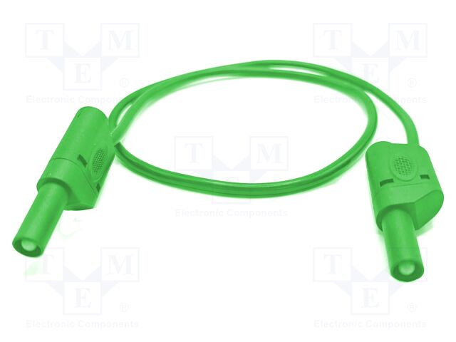 Test lead; 32A; banana plug 4mm,both sides; Urated: 1kV; Len: 1m