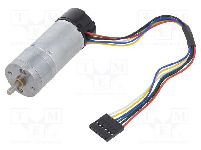 Motor: DC; with encoder,with gearbox; HP; 6VDC; 6.5A; 460rpm; 98g