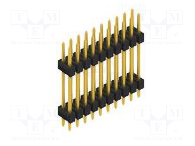 Connector: pin strips; pin header; male; PIN: 20; 2.54mm; THT; 2x10