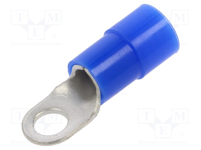 Tip: ring; M6; Ø: 6.5mm; 16mm2; crimped; for cable; insulated; tinned