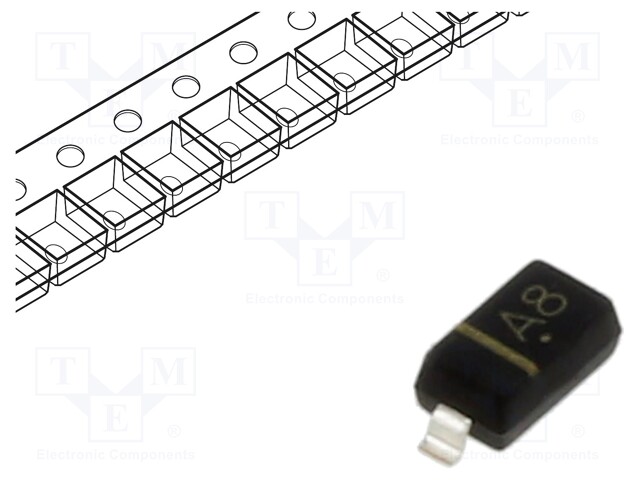 Diode: switching; SMD; 100V; 0.2A; 50ns; SOD123; Ufmax: 1.25V; 0.5W