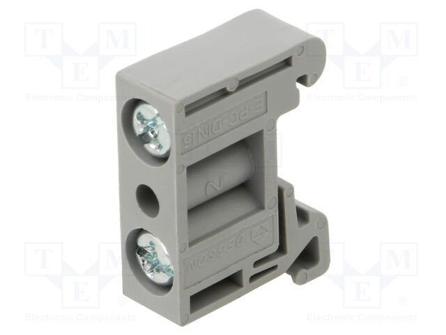 Rail mounted connector E-PC-DIN15-01P-11