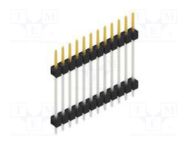 Connector: pin strips; pin header; male; PIN: 12; 2.54mm; THT; 1x12