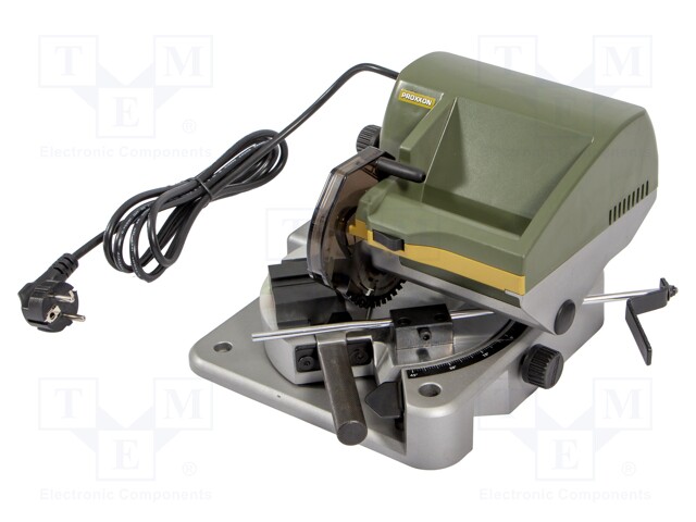 Circular saw table; Power supply: 230VAC 50/60Hz; 6000rpm; 200W
