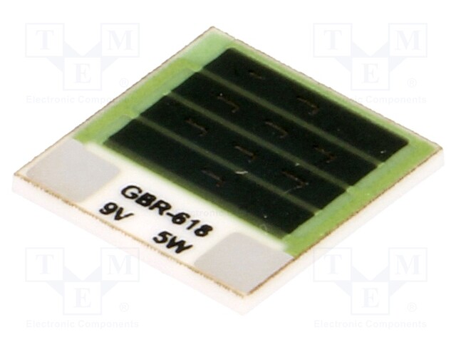 Resistor: thick film; heating; glued; 16.2Ω; 5W; 12.7x12.7x1mm