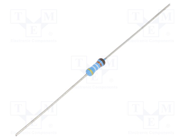 Resistor: thin film; THT; 499kΩ; 600mW; ±5%; Ø2.5x6.5mm; 50ppm/°C