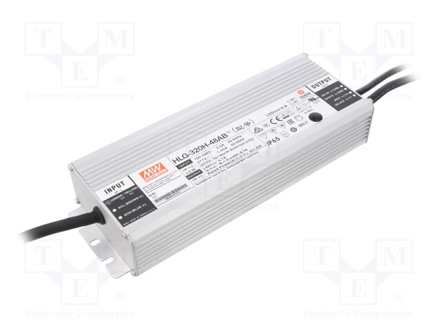 Power supply: switched-mode; LED; 321.6W; 48VDC; 43÷52VDC; IP65