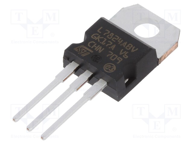 IC: voltage regulator; fixed; 24V; 1.5A; TO220; THT; Package: tube